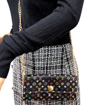 #1101-16 LOUIS VUITTON x MURAKAMI Sarah Wallet with Removable Chain