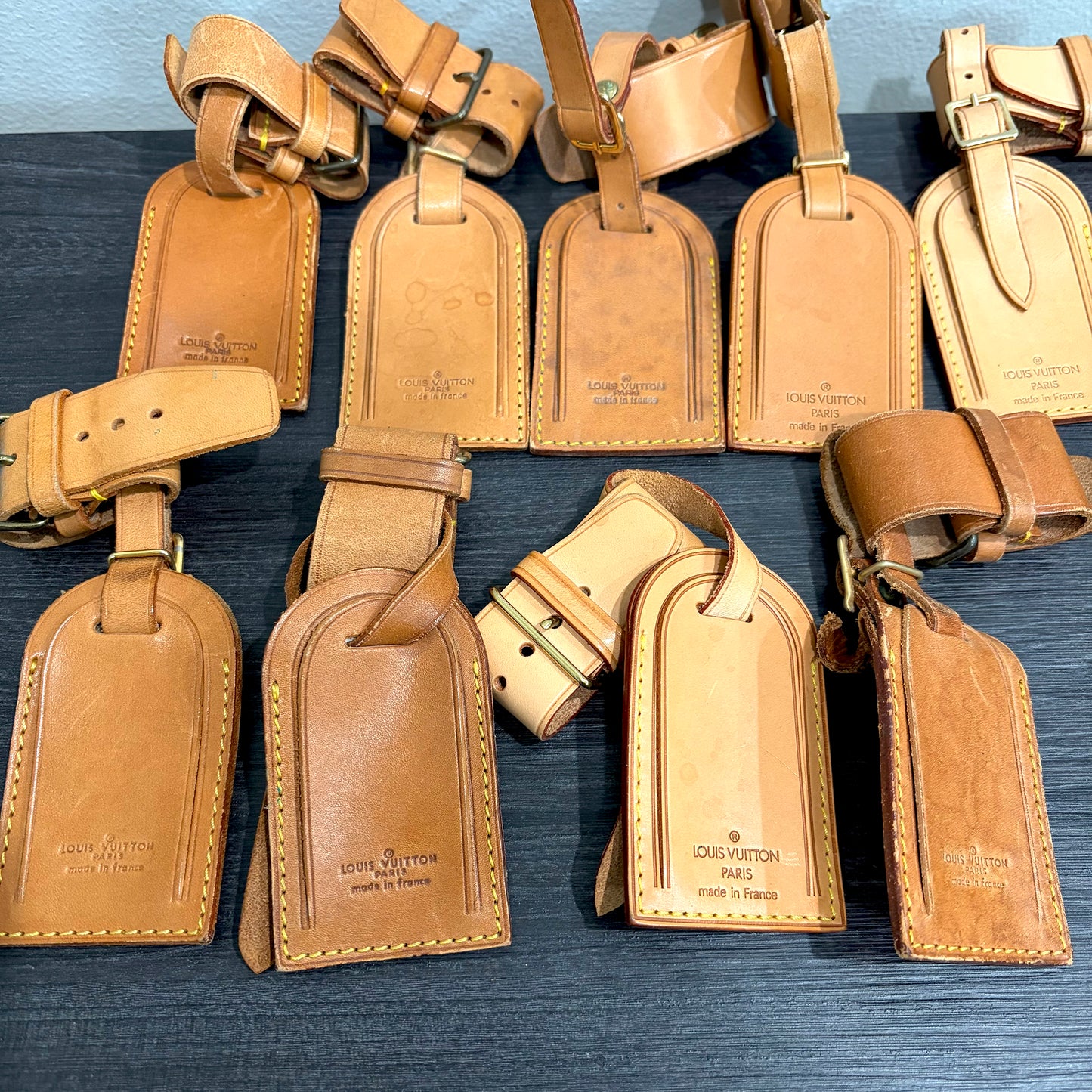 8846 LOUIS VUITTON Set of 9 Luggage Tag Set MSRP $1,350