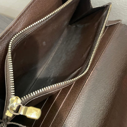 #178 LOUIS VUITTON Damier Ebene Long Wallet