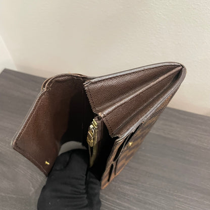 #178 LOUIS VUITTON Damier Ebene Long Wallet