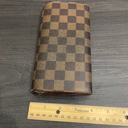 #178 LOUIS VUITTON Damier Ebene Long Wallet
