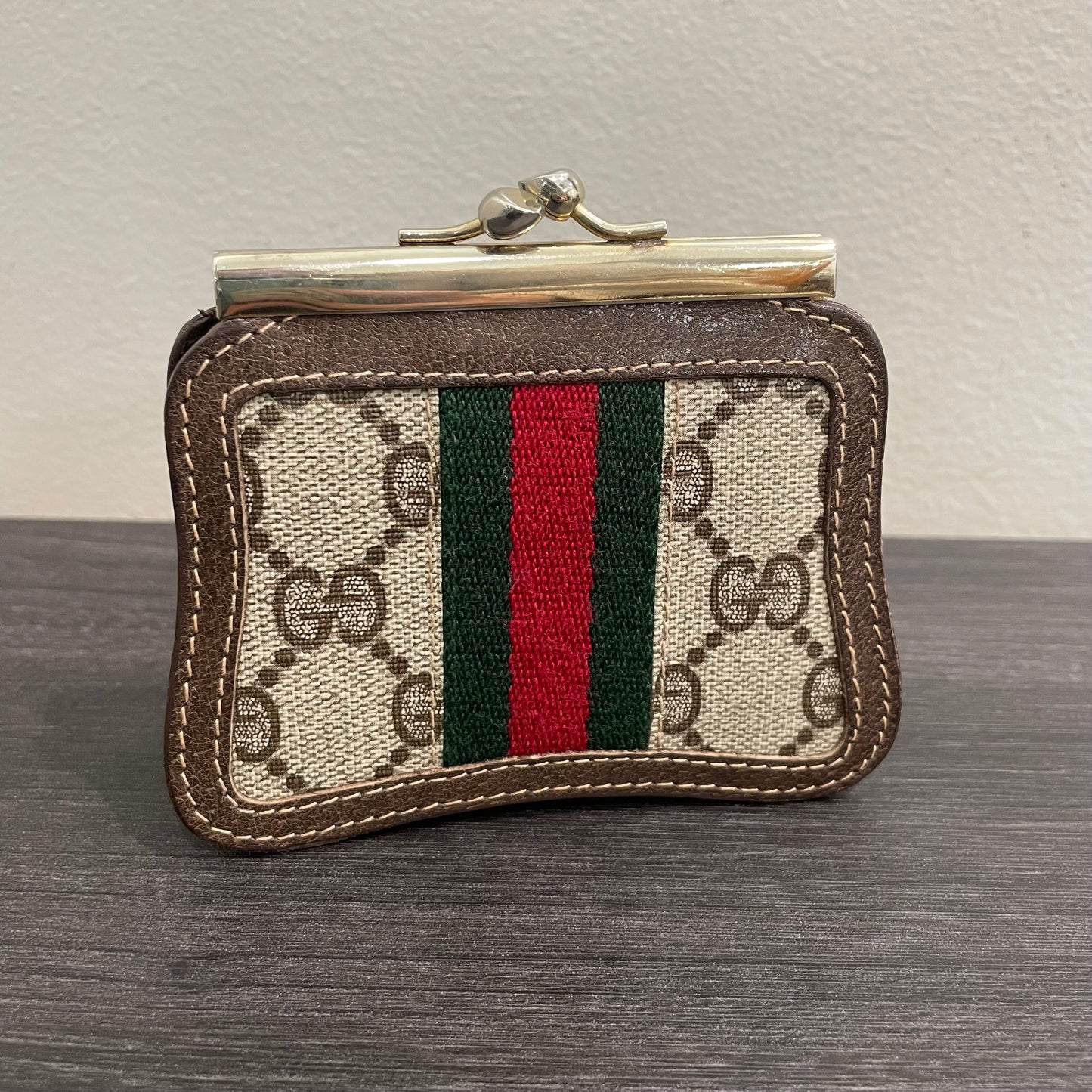 #179 GUCCI GG Canvas Coin Purse
