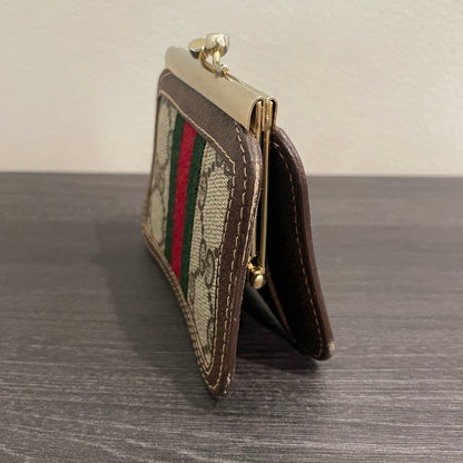 #179 GUCCI GG Canvas Coin Purse