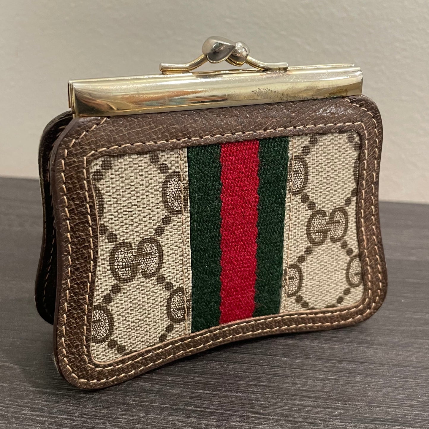 #179 GUCCI GG Canvas Coin Purse