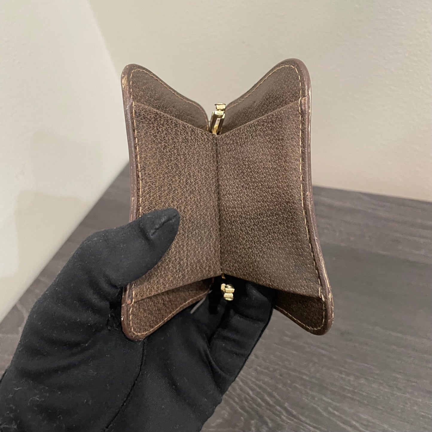#179 GUCCI GG Canvas Coin Purse