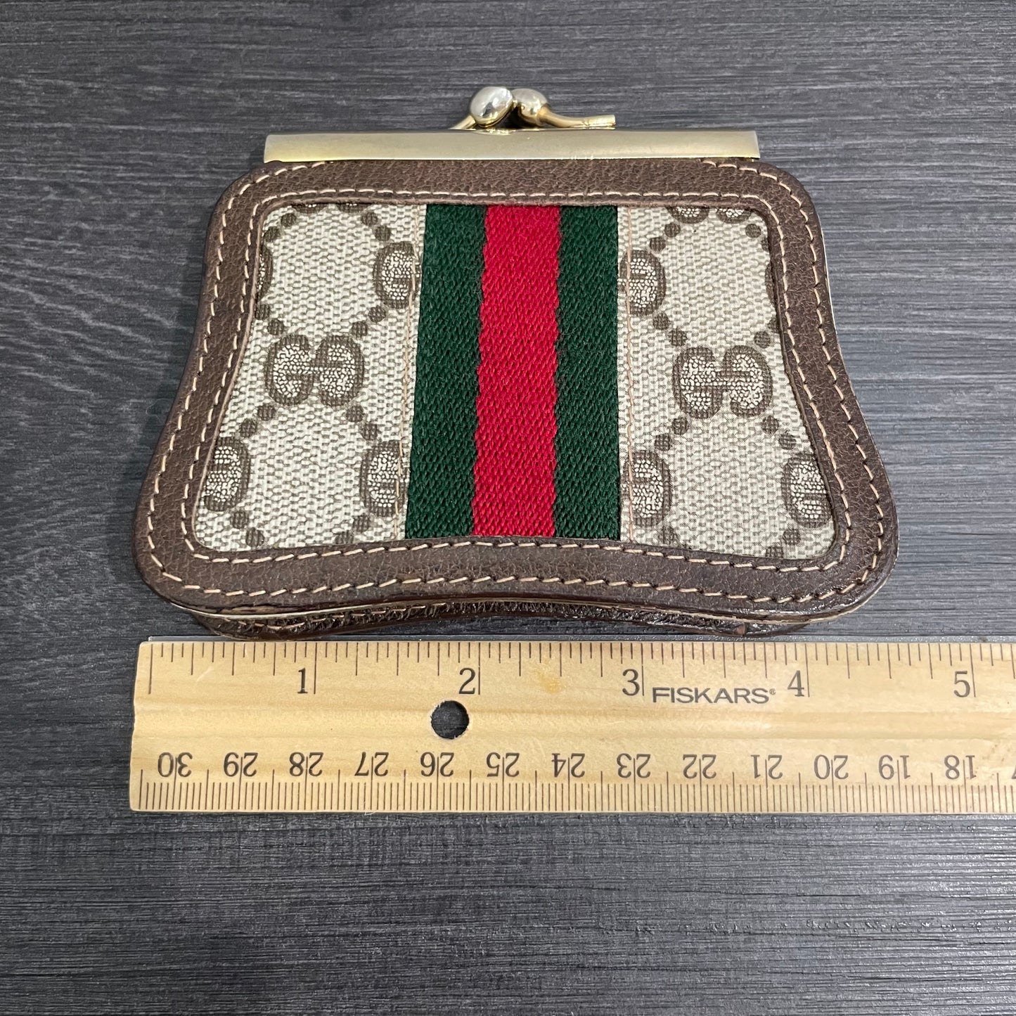 #179 GUCCI GG Canvas Coin Purse