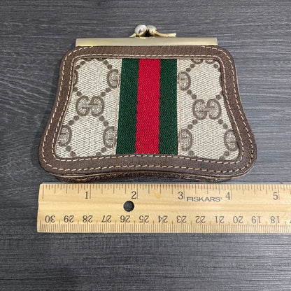#179 GUCCI GG Canvas Coin Purse