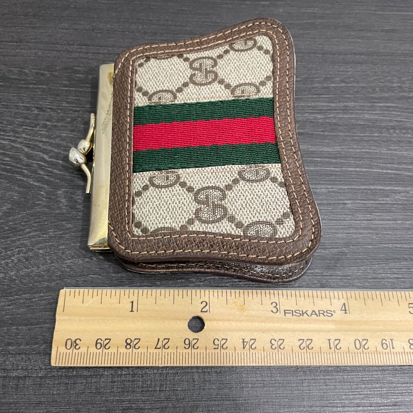 #179 GUCCI GG Canvas Coin Purse