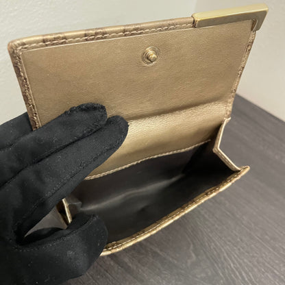 #181 GUCCI GG Leather Compact Wallet