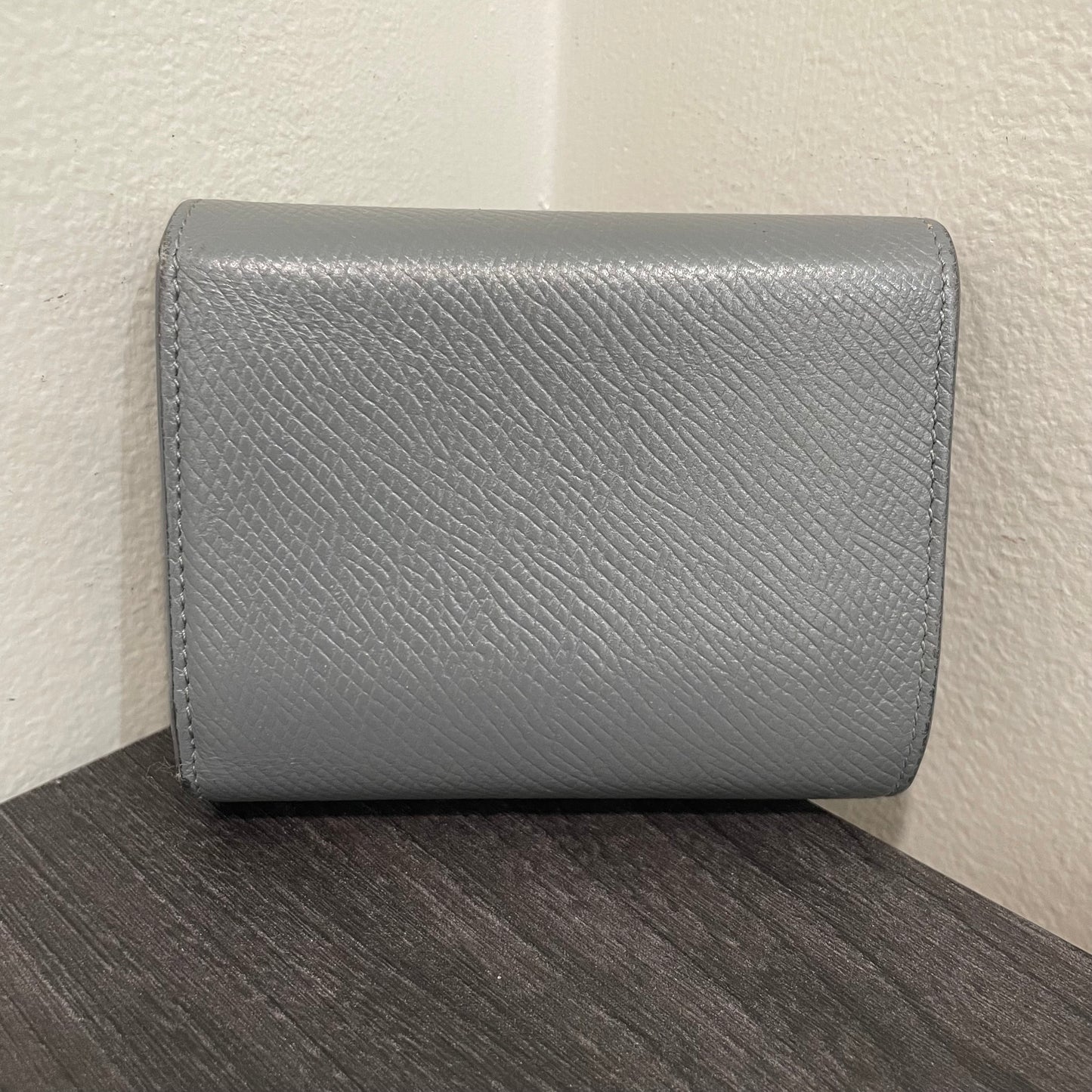 #187 CELINE Leather Compact Wallet