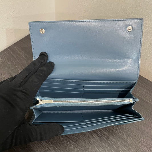 #188 CELINE Leather Long Wallet
