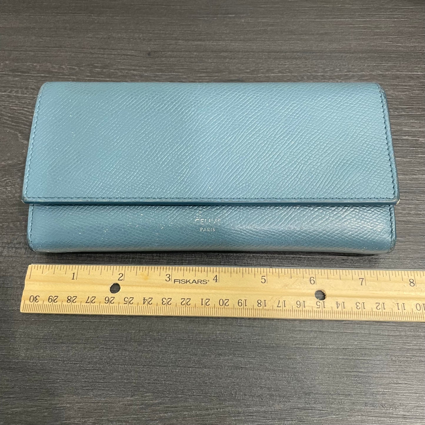 #188 CELINE Leather Long Wallet
