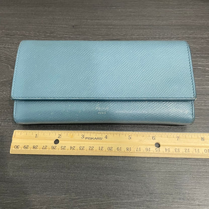 #188 CELINE Leather Long Wallet