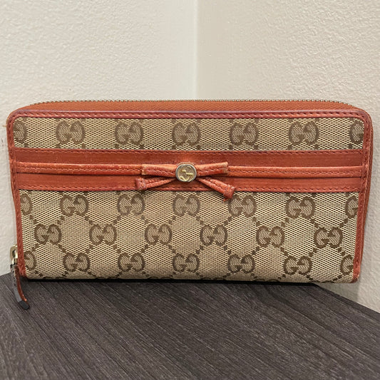 #192 GUCCI GG Canvas Zippy Wallet