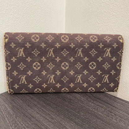 #193 LOUIS VUITTON Mini Lin Brown Monogram Wallet