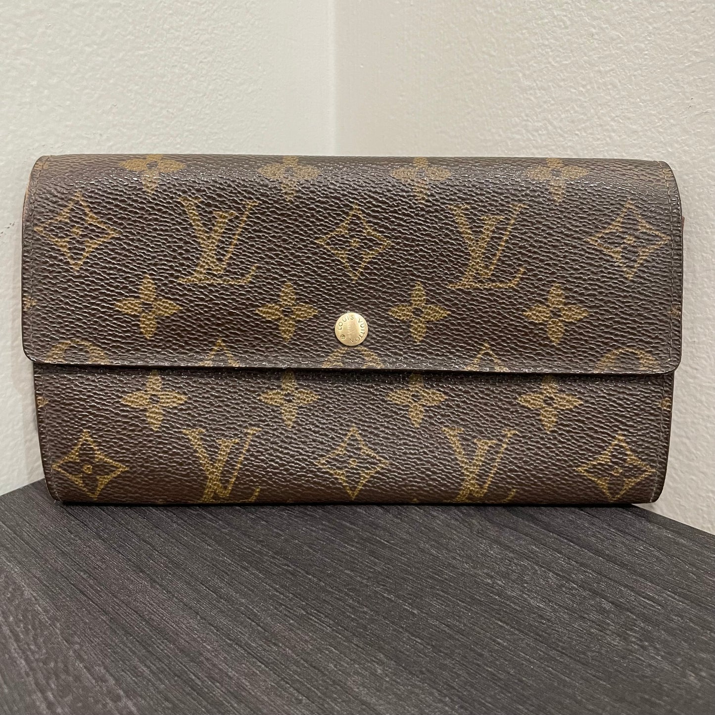 #195 LOUIS VUITTON Monogram Long Wallet