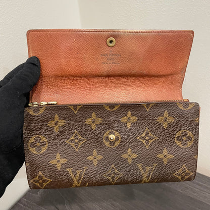 #195 LOUIS VUITTON Monogram Long Wallet