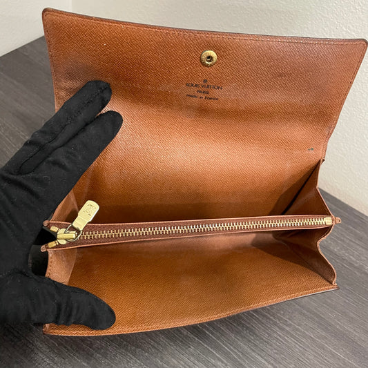 #196 LOUIS VUITTON Monogram Long Wallet