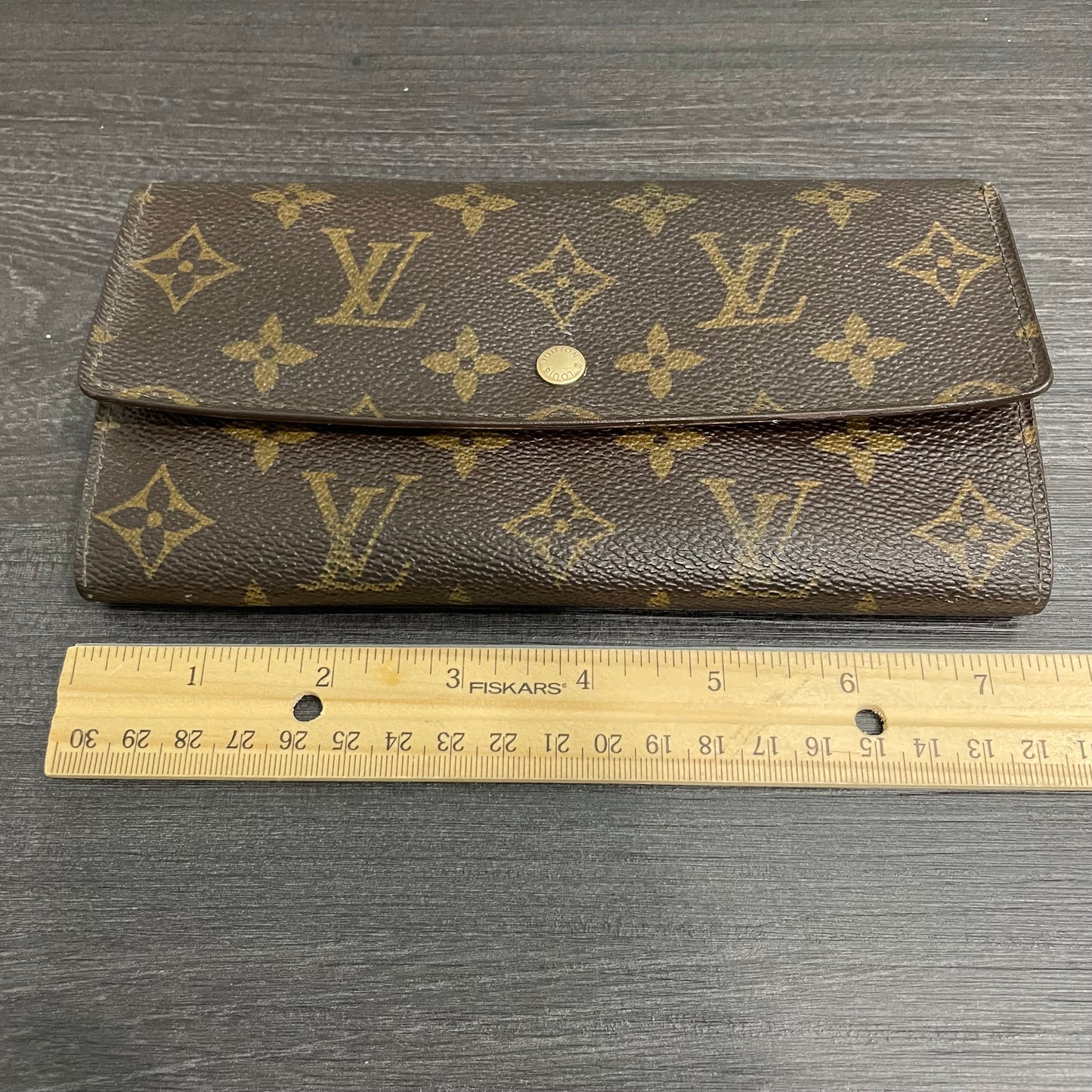 #196 LOUIS VUITTON Monogram Long Wallet