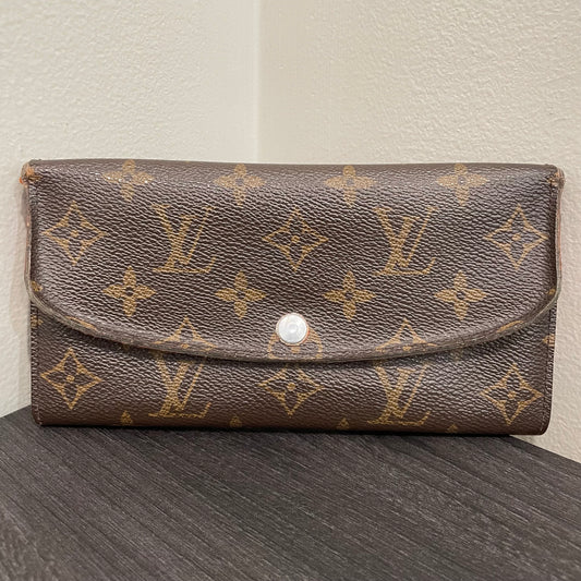 #197 LOUIS VUITTON Monogram Orange Long Wallet