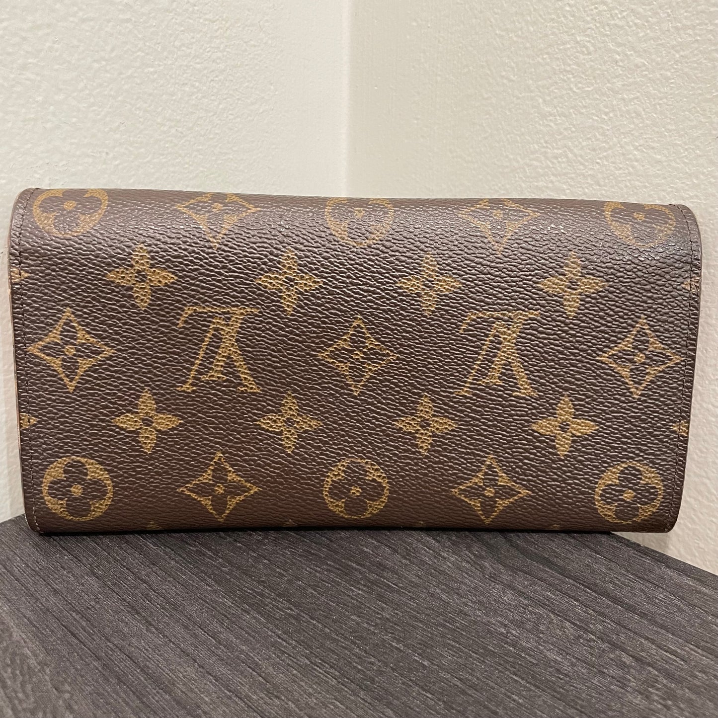 #197 LOUIS VUITTON Monogram Orange Long Wallet