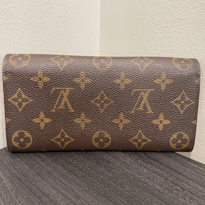 #197 LOUIS VUITTON Monogram Orange Long Wallet
