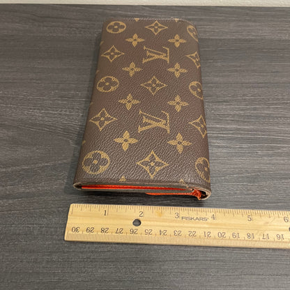#197 LOUIS VUITTON Monogram Orange Long Wallet