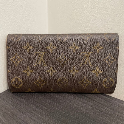 #198 LOUIS VUITTON Monogram Tri-fold Long Wallet