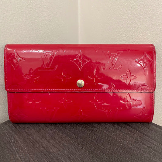 July-9 BAG DROP (Subscriber Price $100) Louis Vuitton Scarlet Vernis Wallet