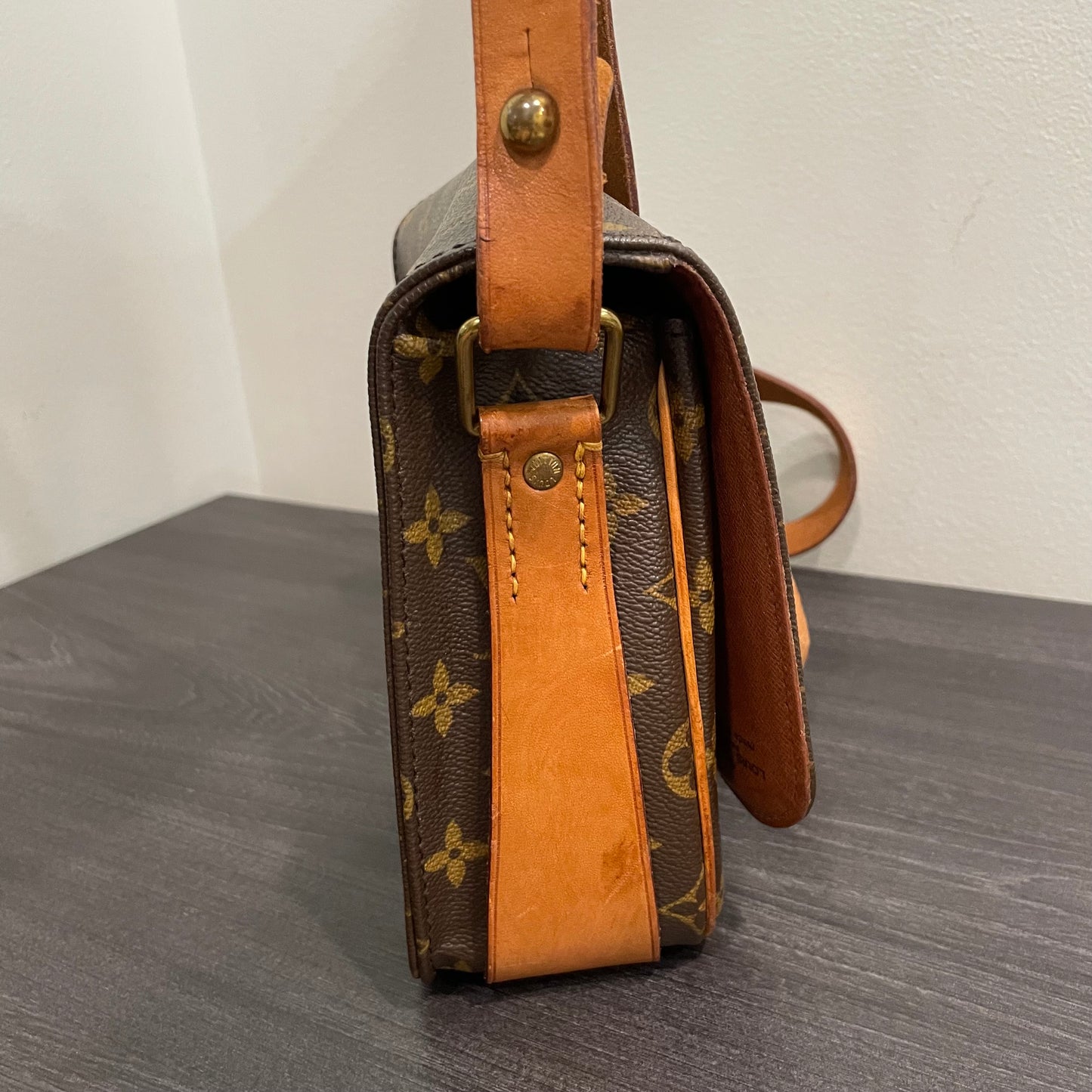 #603 LOUIS VUITTON Monogram Cartouchiere Crossbody