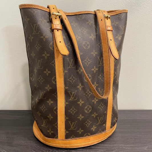 #604 LOUIS VUITTON Monogram Bucket Shoulder Bag