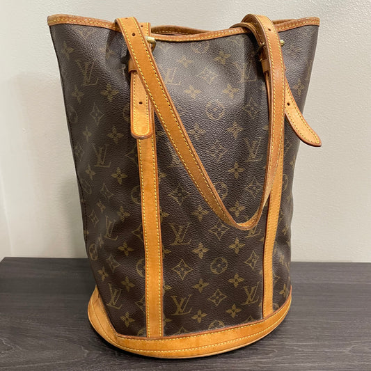 #604 LOUIS VUITTON Monogram Bucket Shoulder Bag