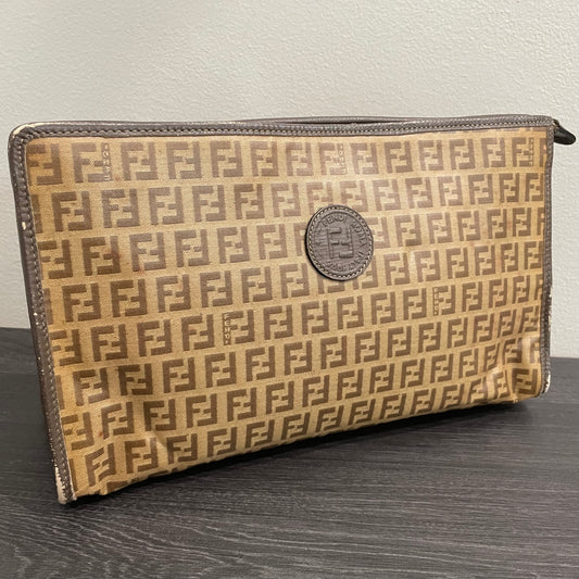#611 FENDI Vintage Zucchino Clutch Pouch