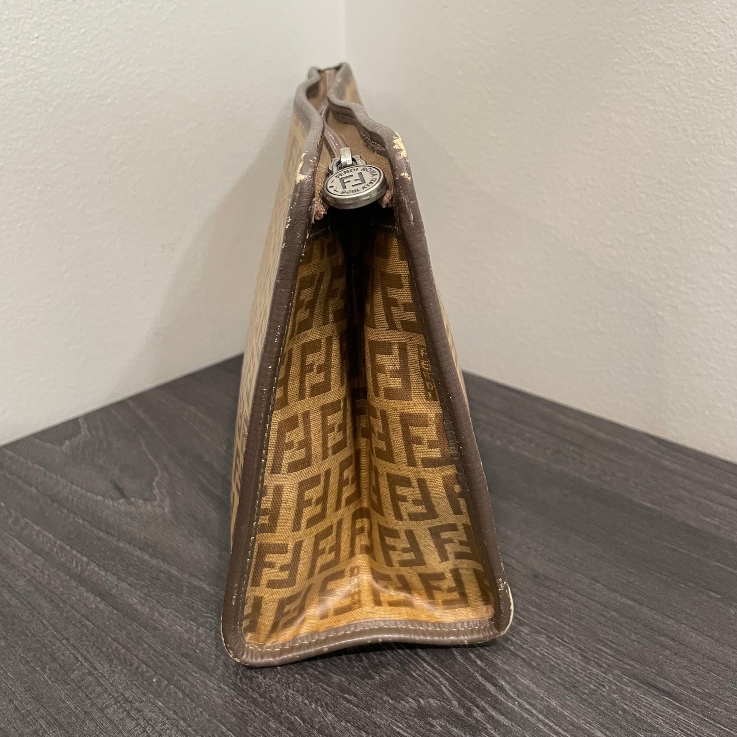 #611 FENDI Vintage Zucchino Clutch Pouch