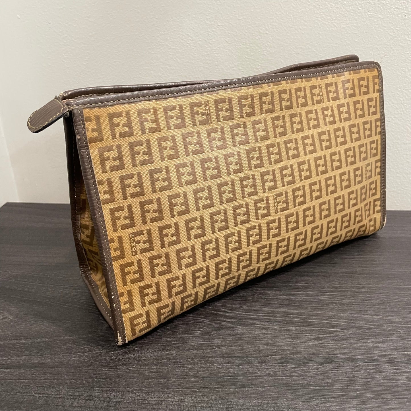 #611 FENDI Vintage Zucchino Clutch Pouch