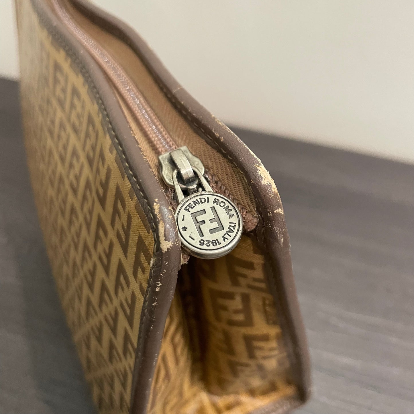 #611 FENDI Vintage Zucchino Clutch Pouch