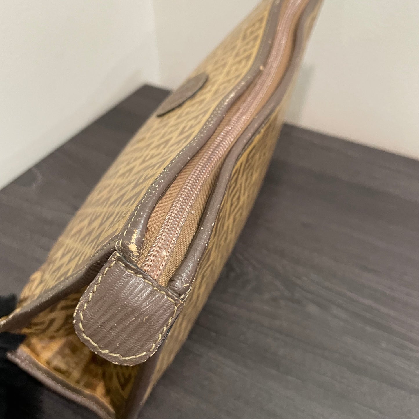 #611 FENDI Vintage Zucchino Clutch Pouch