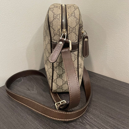 #703 GUCCI GG Canvas Crossbody