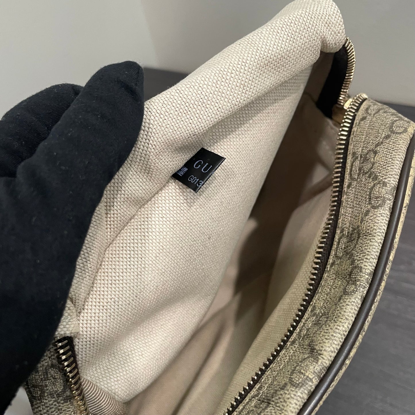 #703 GUCCI GG Canvas Crossbody