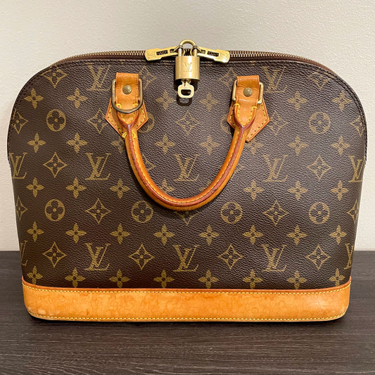 July-9 BAG DROP (Subscriber Price $390) Louis Vuitton Monogram Alma with Lock & Key