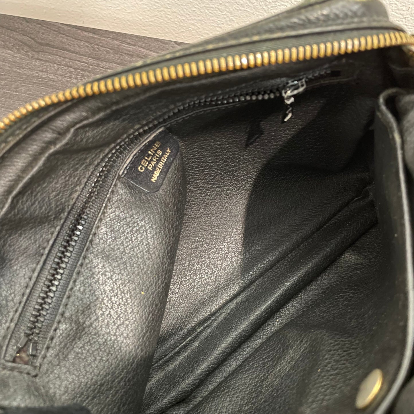 #715 CELINE Leather Clutch