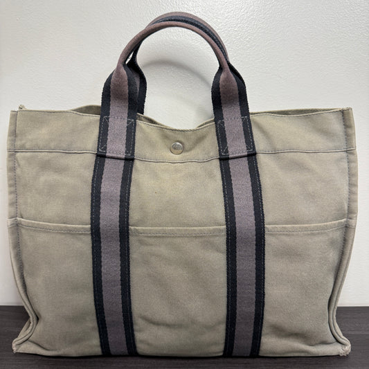 #1025 Hermès Toile Fourre-Tout MM Tote (TOP PICK!)