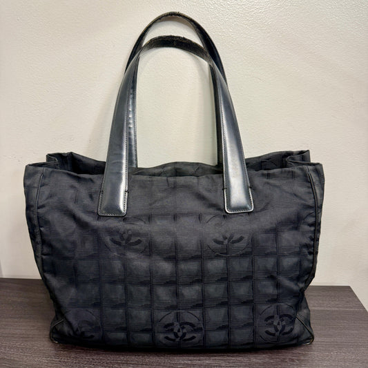 #1029 CHANEL Travel Ligne Tote Black