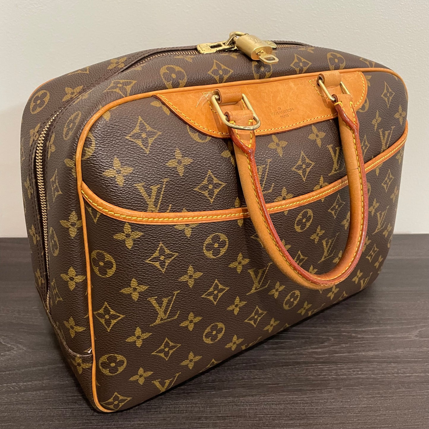 SOLD! Louis Vuitton Monogram Deauville with Lock & Key