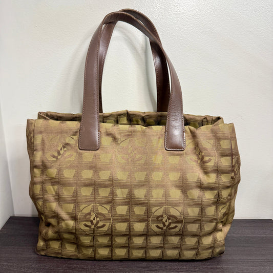 #1031 CHANEL Travel Ligne Tote Brown (TOP PICK!)