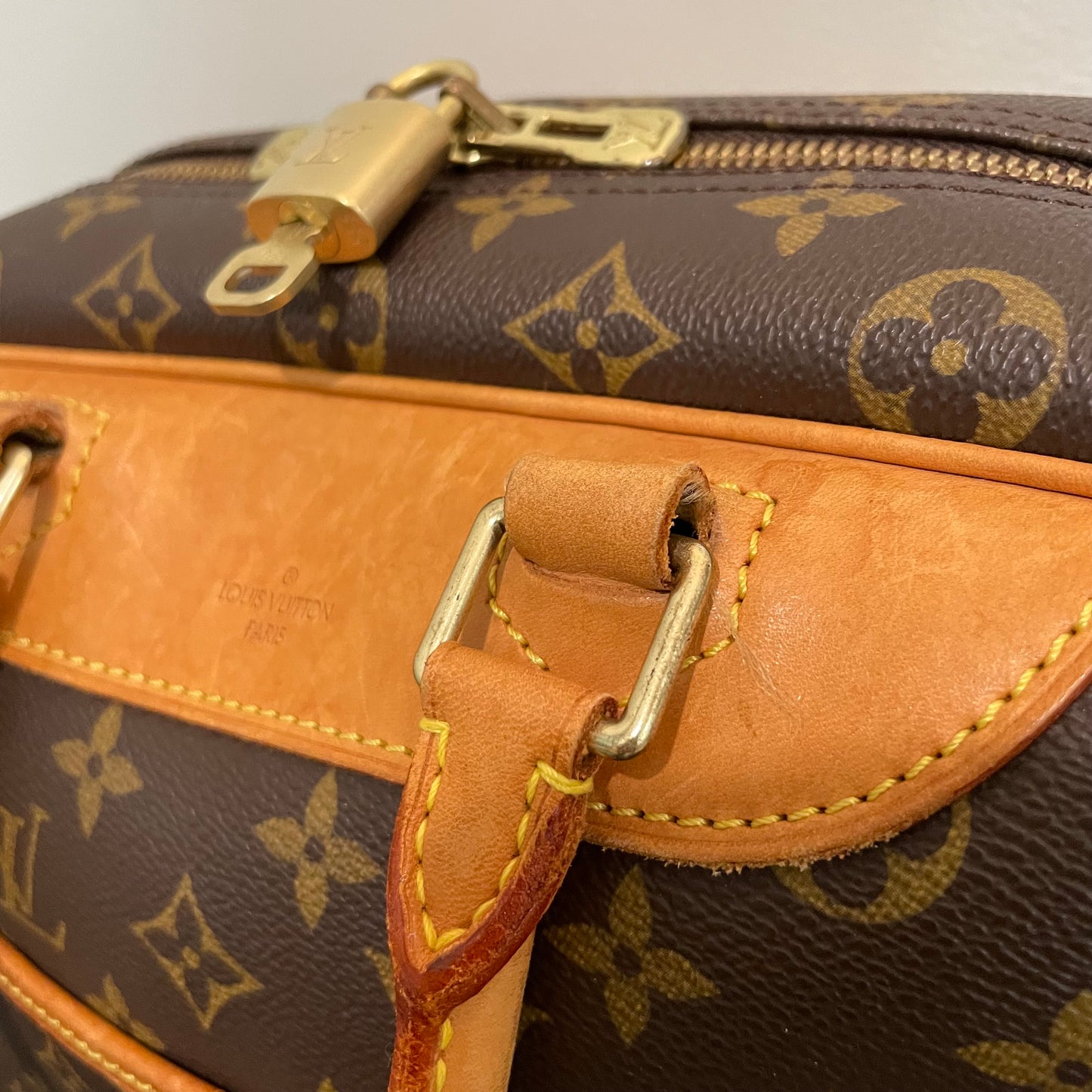 SOLD! Louis Vuitton Monogram Deauville with Lock & Key