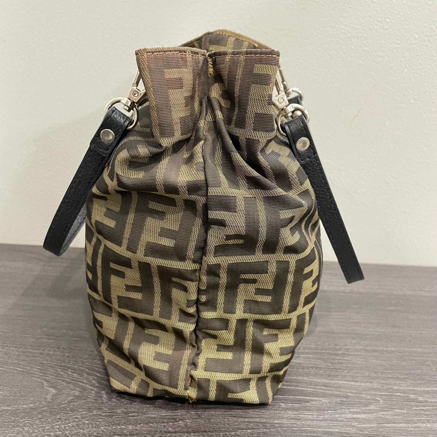 #718 FENDI Zucca Canvas Tote