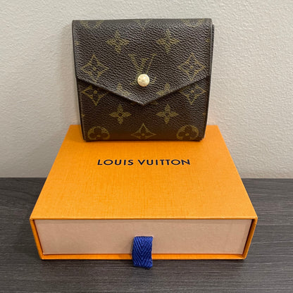 #108 LOUIS VUITTON Monogram Compact Wallet with Box