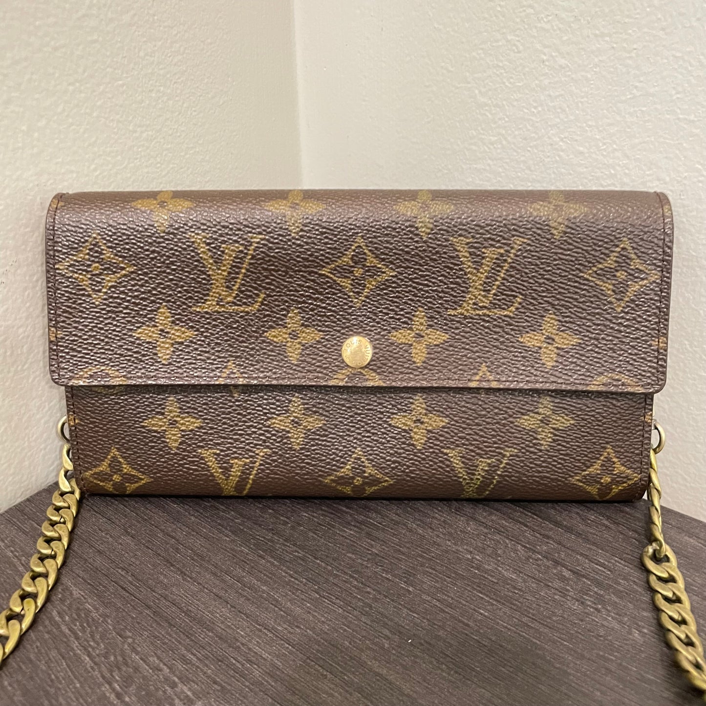 SOLD! Louis Vuitton Monogram Wallet on Chain