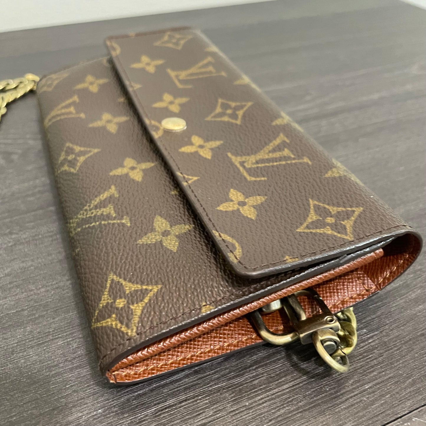 SOLD! Louis Vuitton Monogram Wallet on Chain